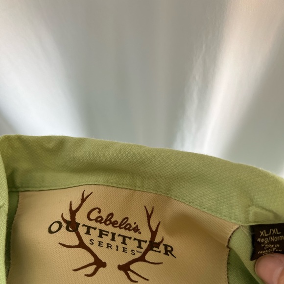 Cabela’s Outfitter Series Green Button Down Shirt - Picture 5 of 5